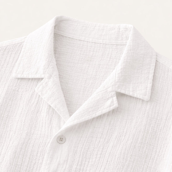 The Oxford Men’s Turn Down Collar Trendy Loose Fit Button Up Shirt