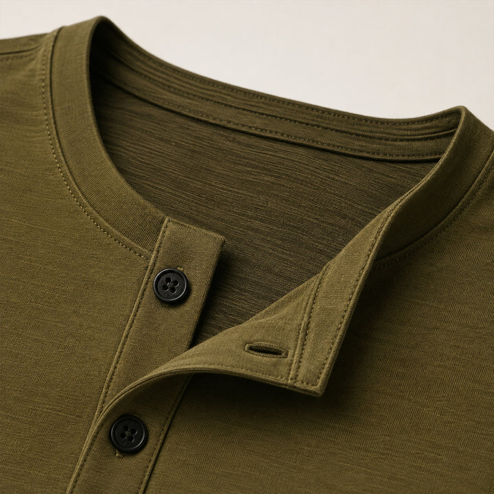 The Cromwell Long sleeve Cotton Polo for Men