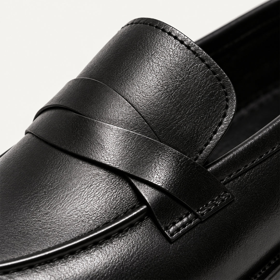 The Adriatic Men's Elegant Leather Penny Loafers