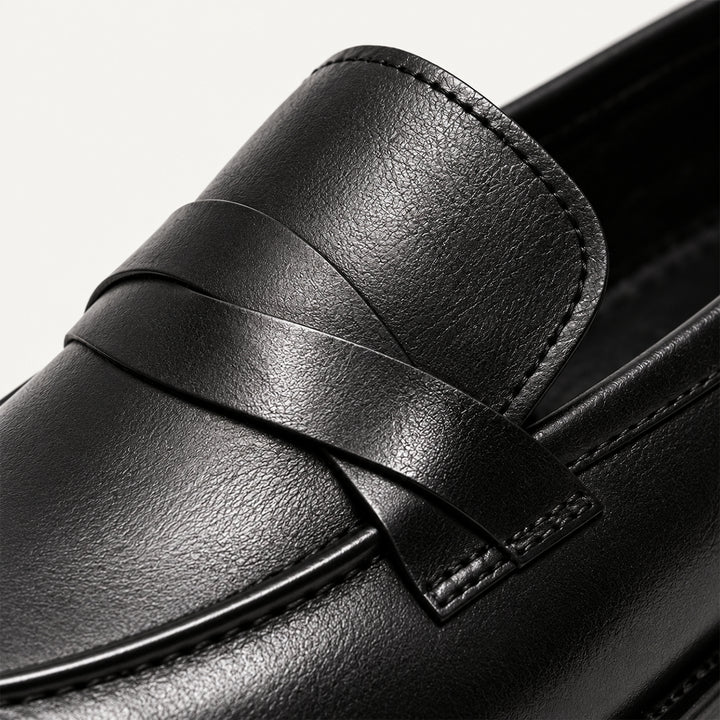 The Adriatic Men's Elegant Leather Penny Loafers