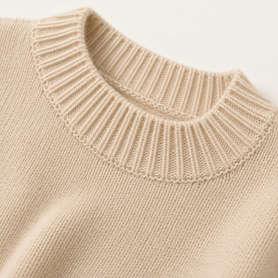 Women's Oversized Sweater with Asymmetrical Hem