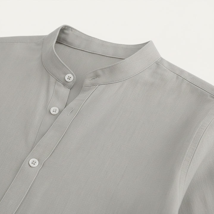 Summer Casual Linen Men Shirt Relaxed Fit