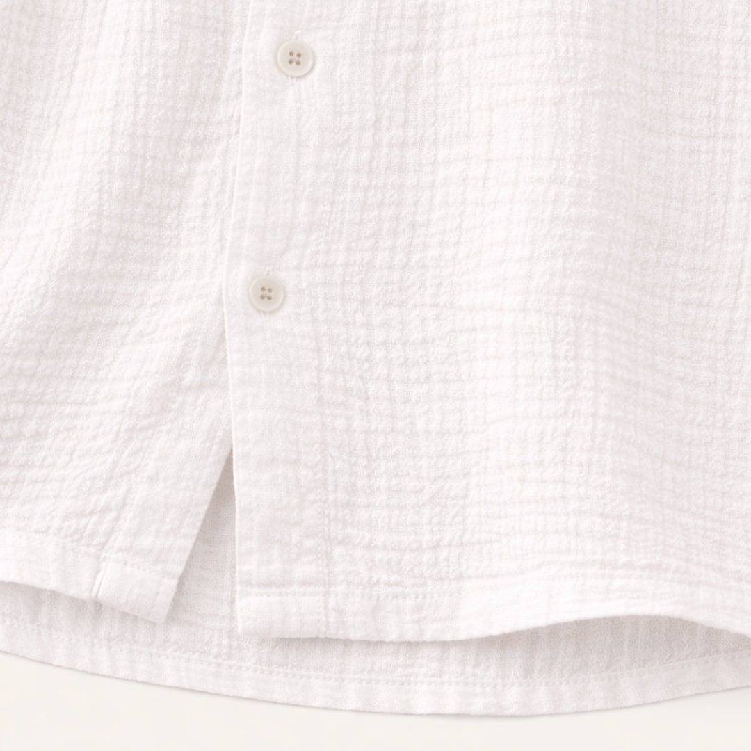 The Oxford Men’s Turn Down Collar Trendy Loose Fit Button Up Shirt
