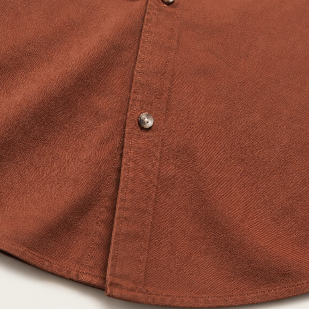 The Lucca Alta Men’s Cotton Business Casual Corduroy Shirt