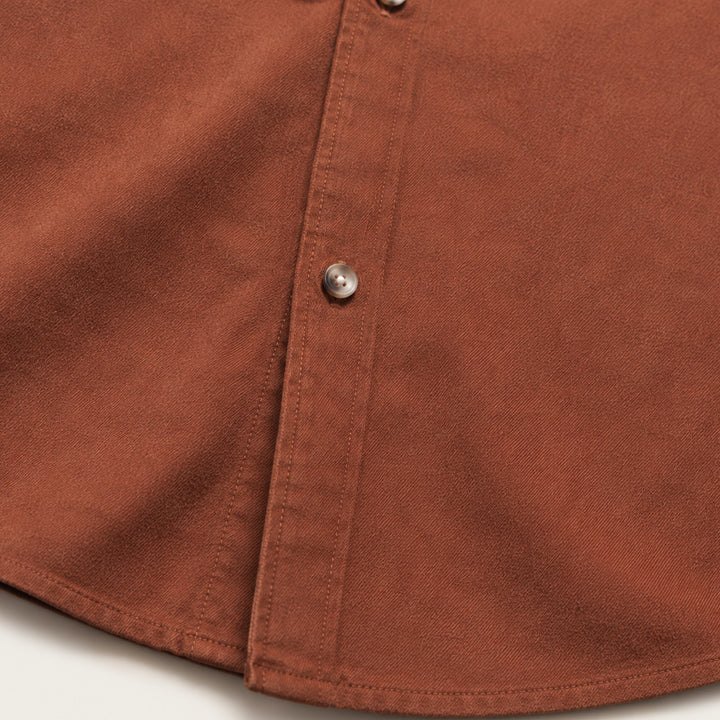 The Lucca Alta Men’s Cotton Business Casual Corduroy Shirt