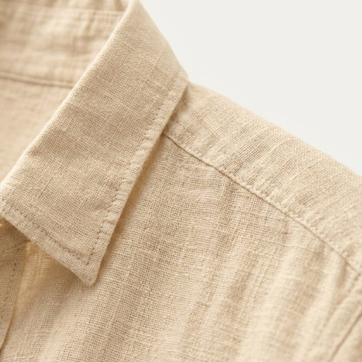 The Brookhaven Hill Men’s Cotton Linen Summer Beach Shirt
