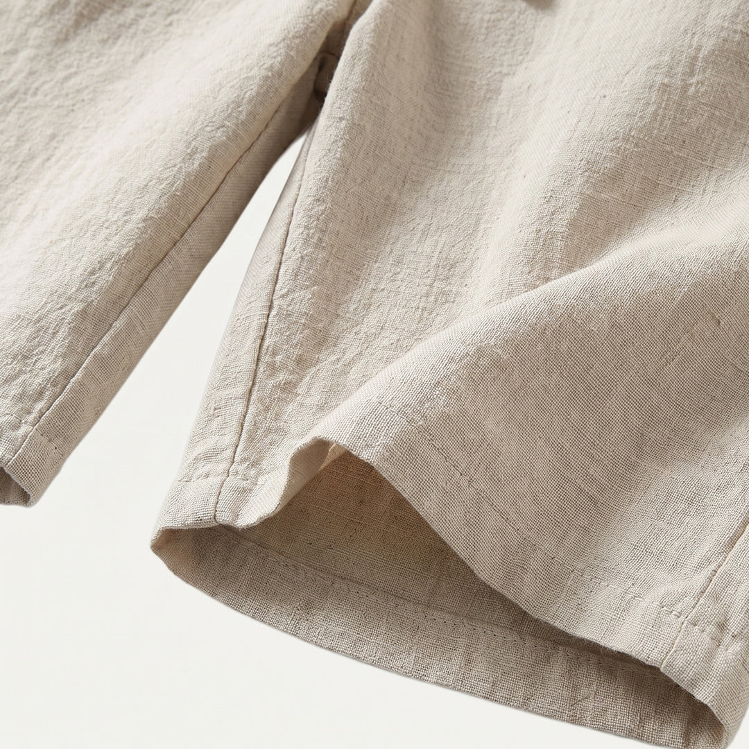 The Glenlake Men’s Lightweight Linen Beach Shorts