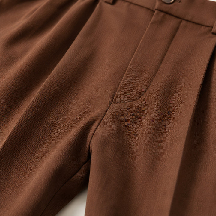 The Riva Garda Men’s High Waist Double Pleated Pants