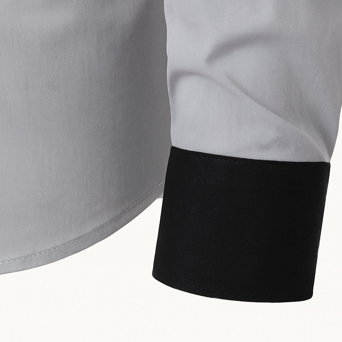 The Gorizia Men’s Trendy Contrast Trim Button Up Shirt