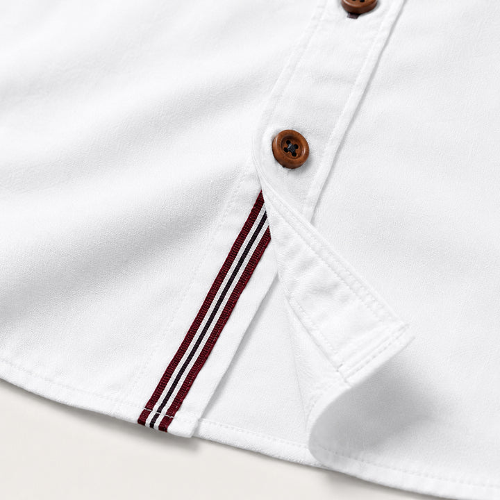 The Biella Men’s Mandarin Collar Smart Casual Button Shirt