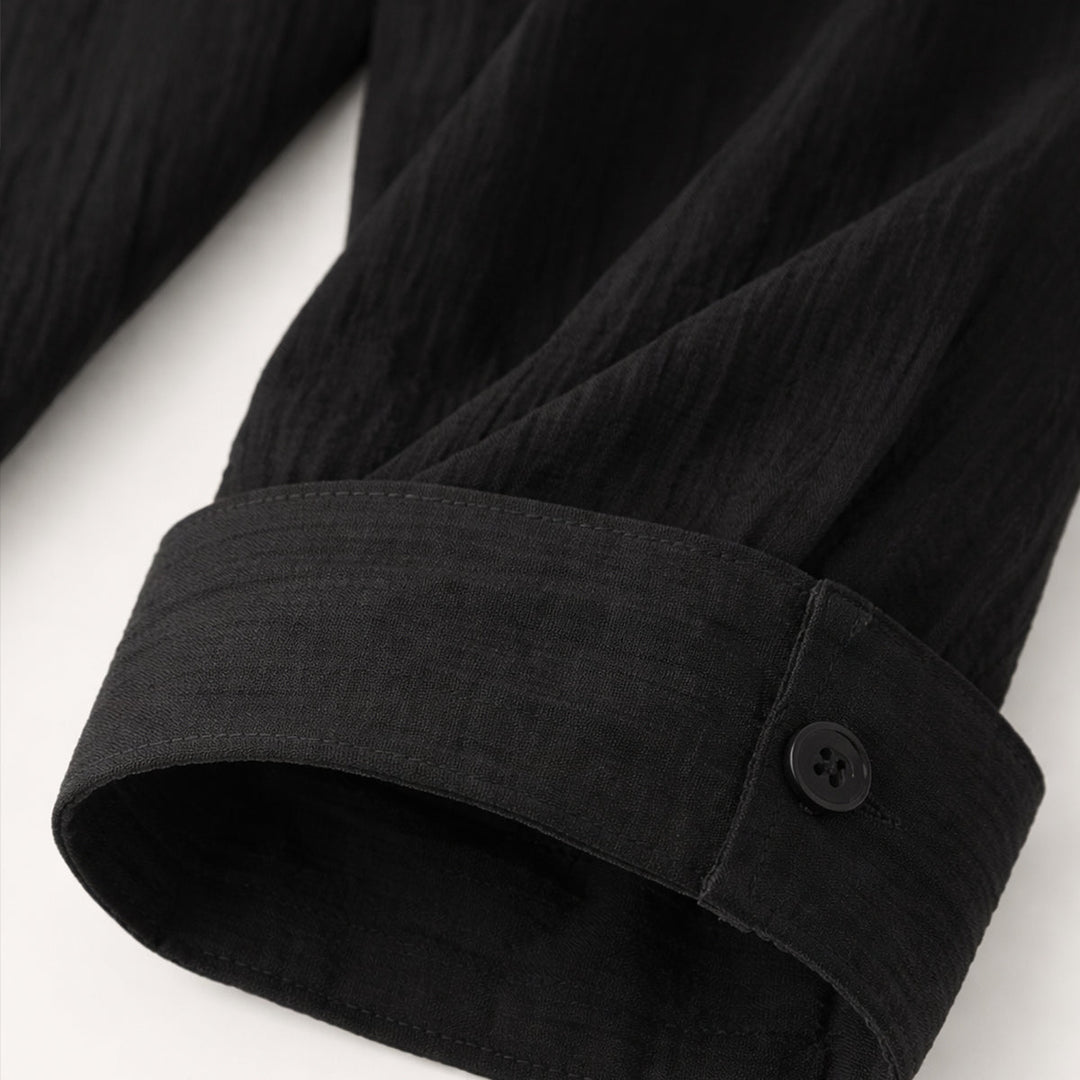 The Devonshire Men’s Slim Fit Business Dress Shirt – Black