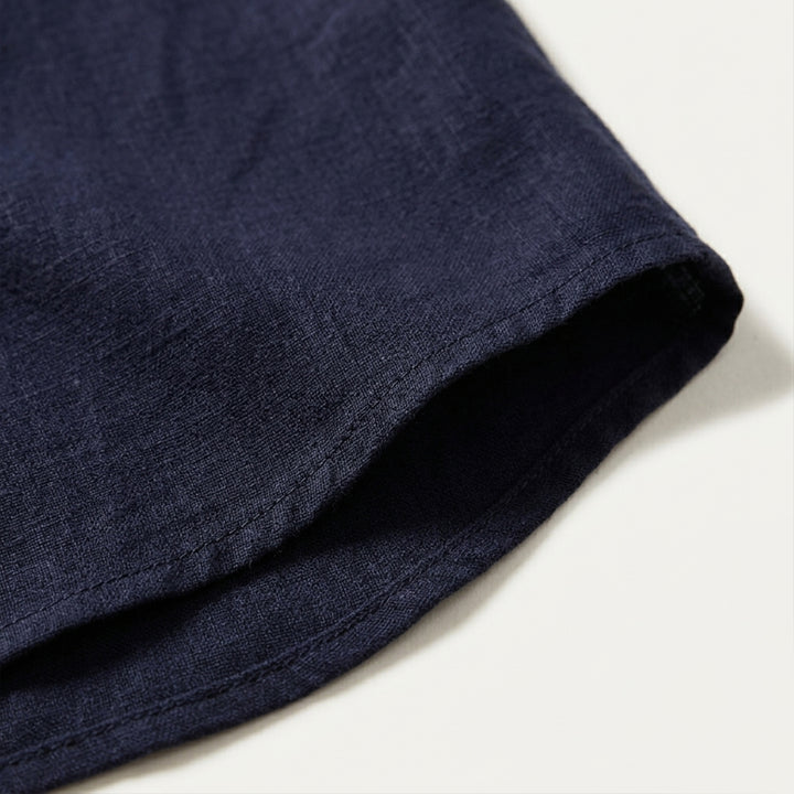 The Assisi Men’s Cotton Stand Collar Henley Shirt