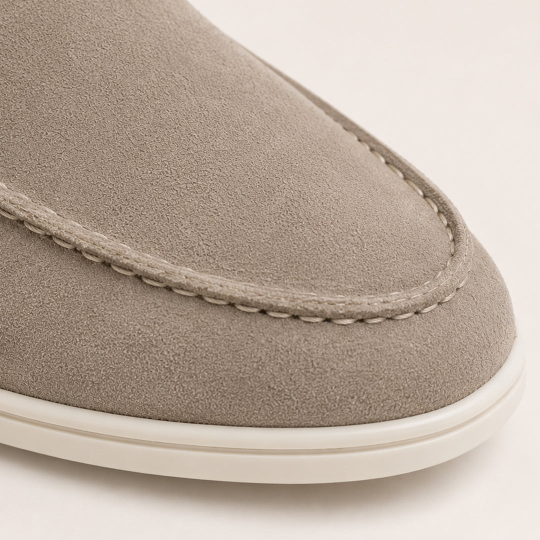 The Hepburn Men’s Casual Suede Loafers with Rubber Sole