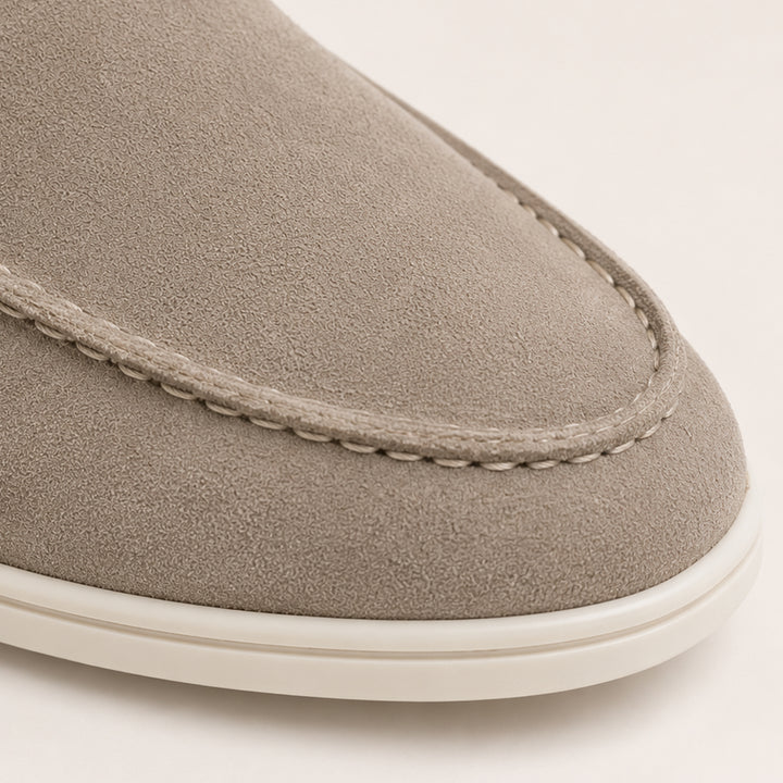 The Hepburn Men’s Casual Suede Loafers with Rubber Sole