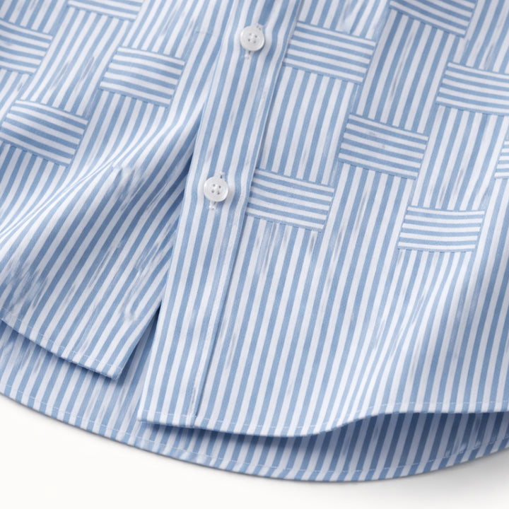 The Stratford Men’s Breathable Striped Wrinkle Resistant Shirt