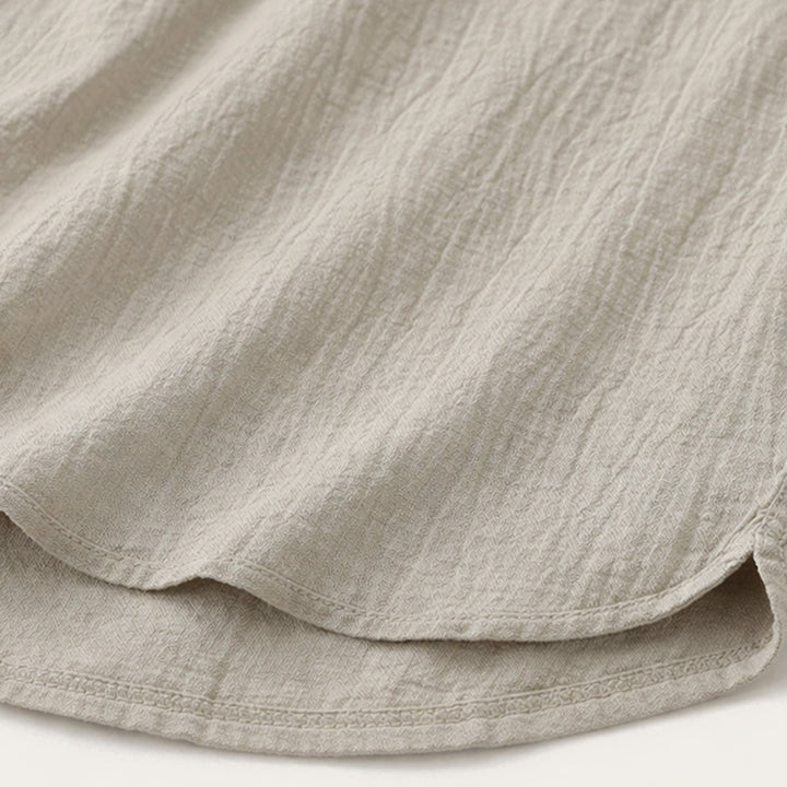 The Inverness Men’s Soft Cotton Linen Henley Shirt