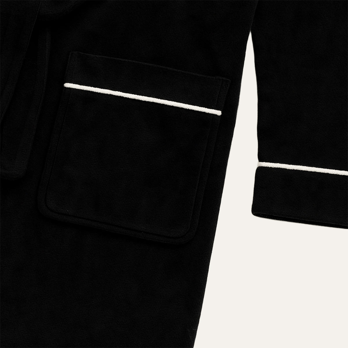 The Kenilworth Men's Hooded Fleece Long Bathrobe with Belt