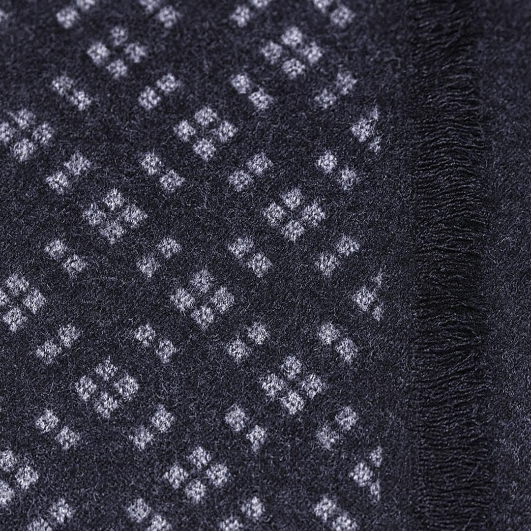 The Champs Élysées Cashmere Merino Scarf for Men - Black