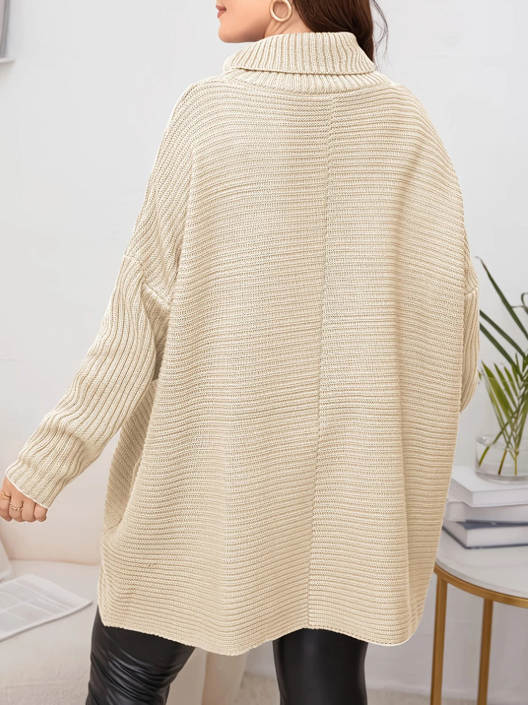 Women’s Oversized Turtleneck Sweater Dress