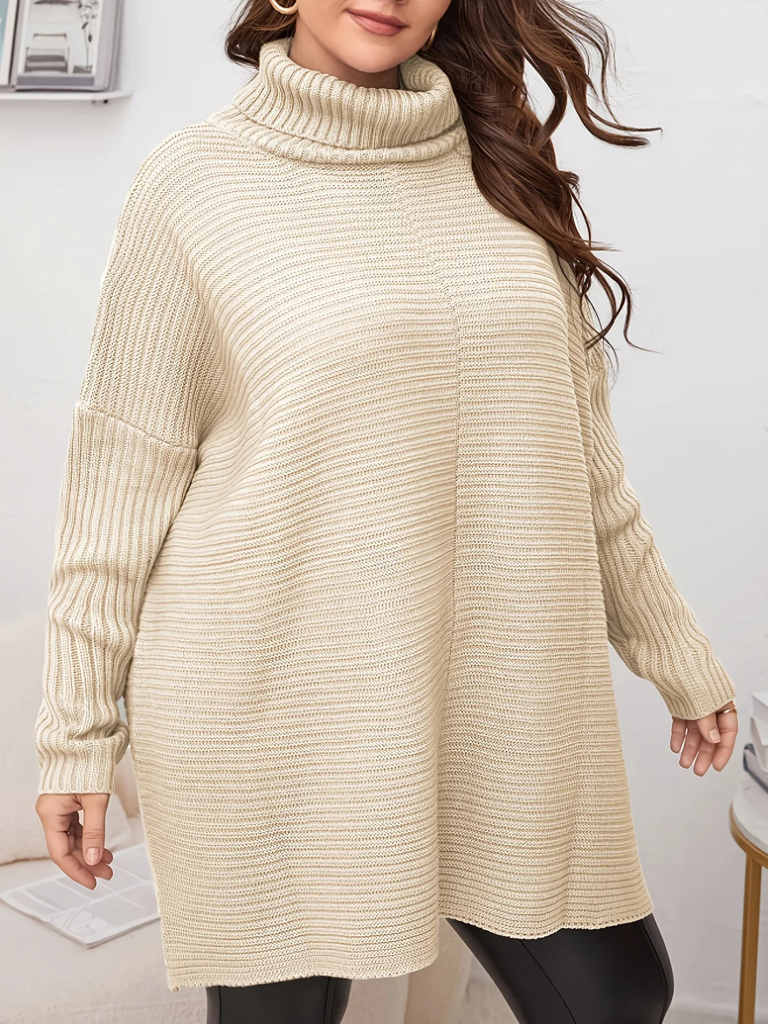 Women’s Oversized Turtleneck Sweater Dress