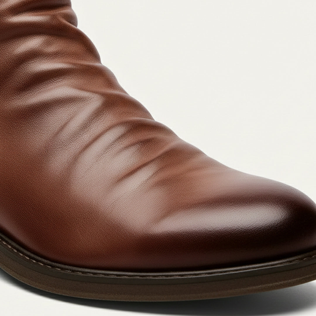 The Rue Honoré Men’s Faux Leather Boots - Luxury Shoes