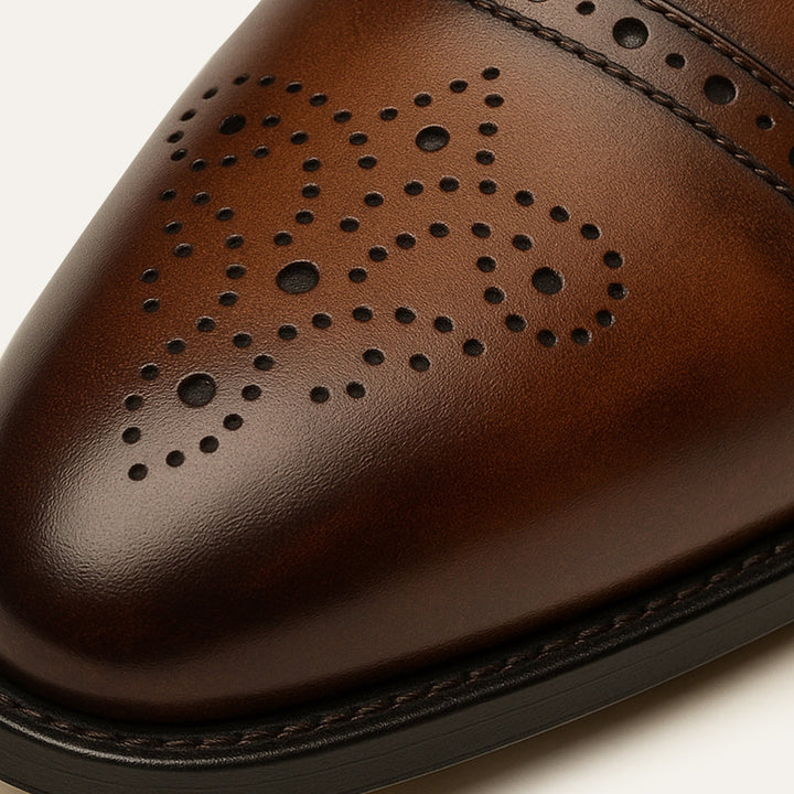 The Malcesine Men’s Faux Leather Dress Shoes – Cowhide Formal Dress Shoes
