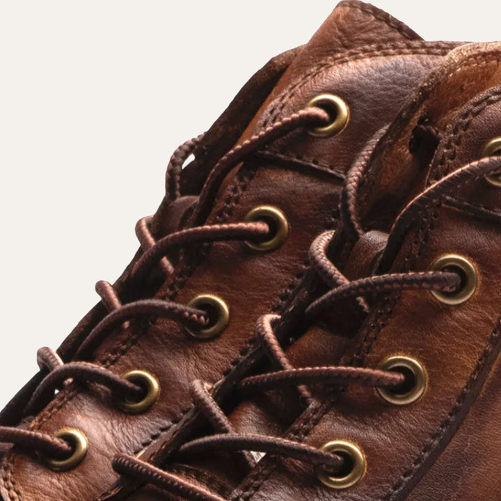 The Lucca Men’s Lace Up Vintage Faux Leather Ankle Boots