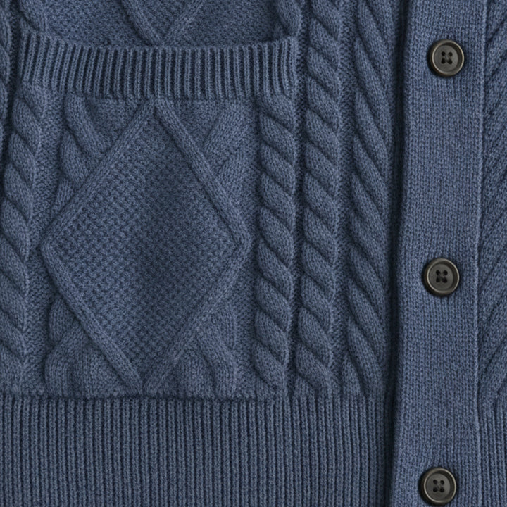 The Edinburgh Men’s Luxury Wool Button Cardigan