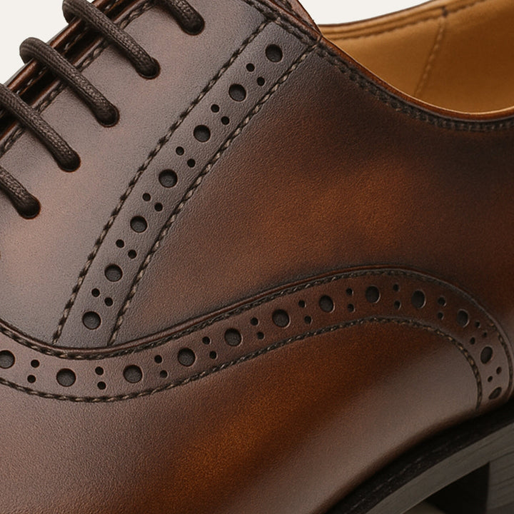 The Malcesine Men’s Faux Leather Dress Shoes – Cowhide Formal Dress Shoes