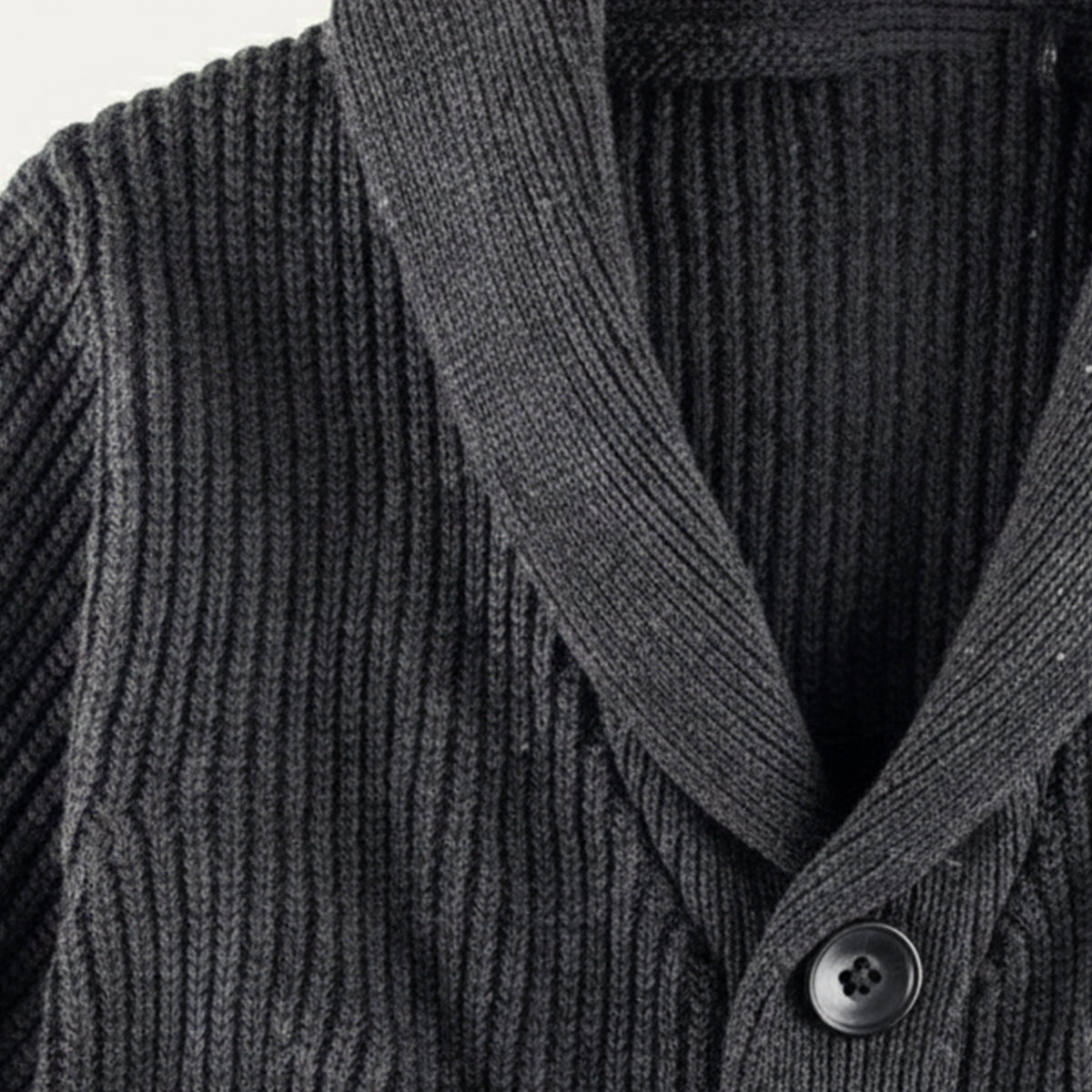 The Venezia Men’s Shawl Collar Chunky Knit Cardigan