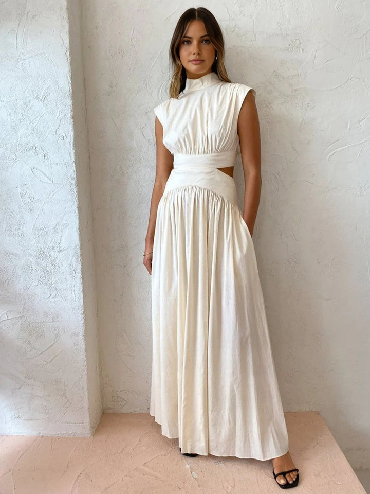 Women's Maxi Dress with Side Cut Outs