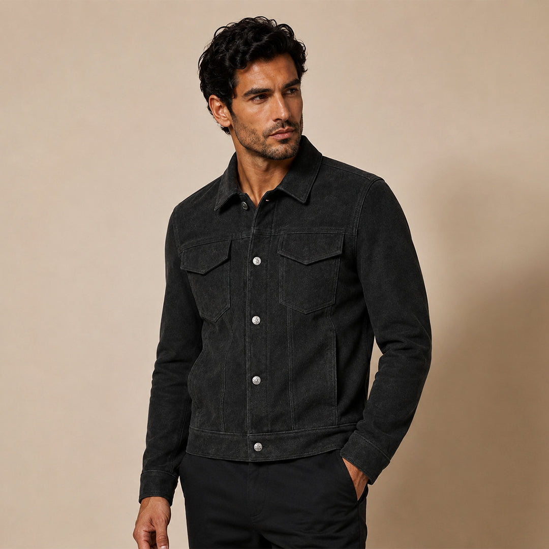 The Inverness Men’s Suede Business Casual Work Jacket