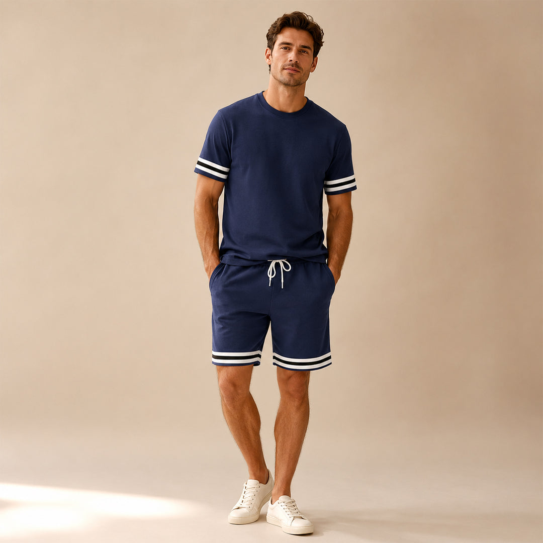 The Modena Men’s Trendy Summer Set – T Shirt and Shorts