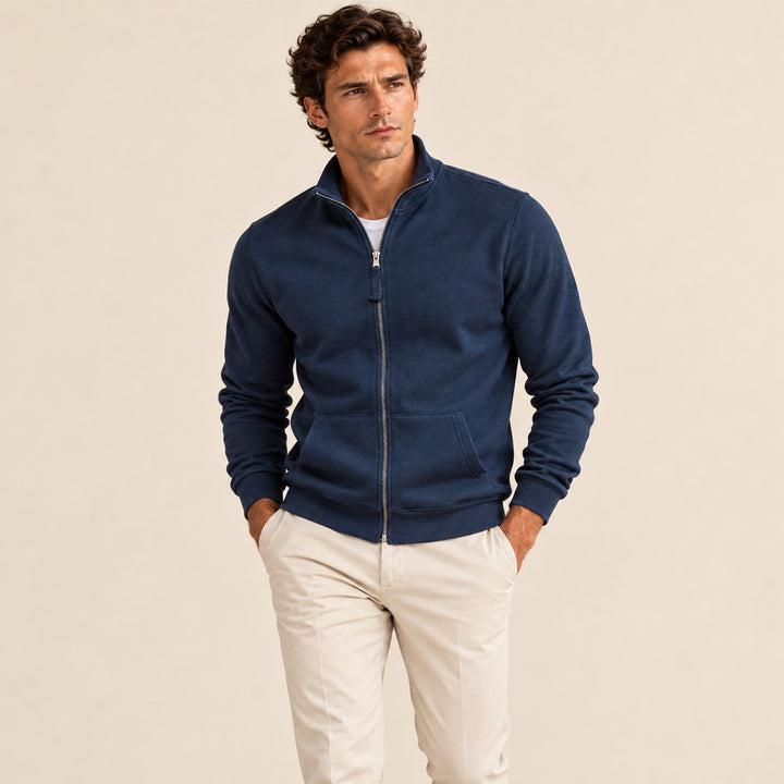 The Oxford Men’s Casual Lightweight Zip Up Jacket