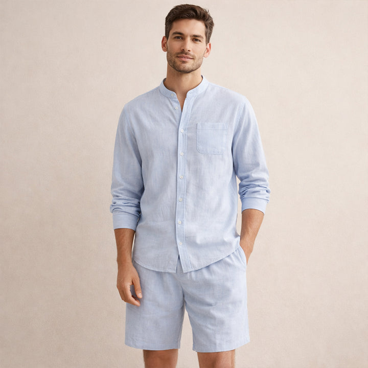 The Algrave Linen Set – Summer Co Ord for Men