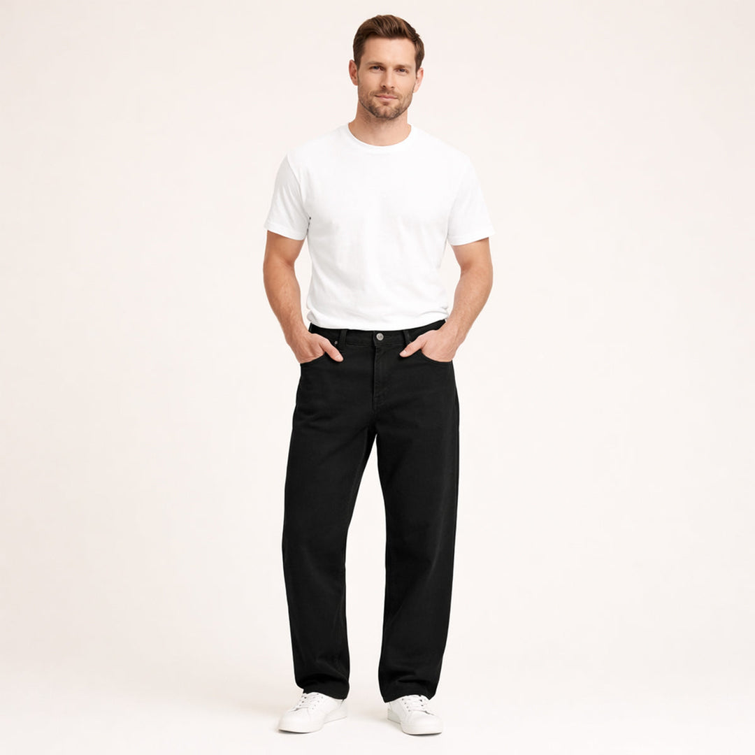 The Willowridge Men's 100% Cotton Loose Fit Straight Leg Pants