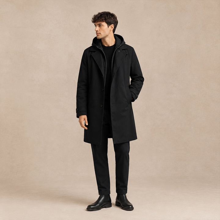 The Oldborough Men's Hooded Parka – Waterproof Warm Long Rain Coat