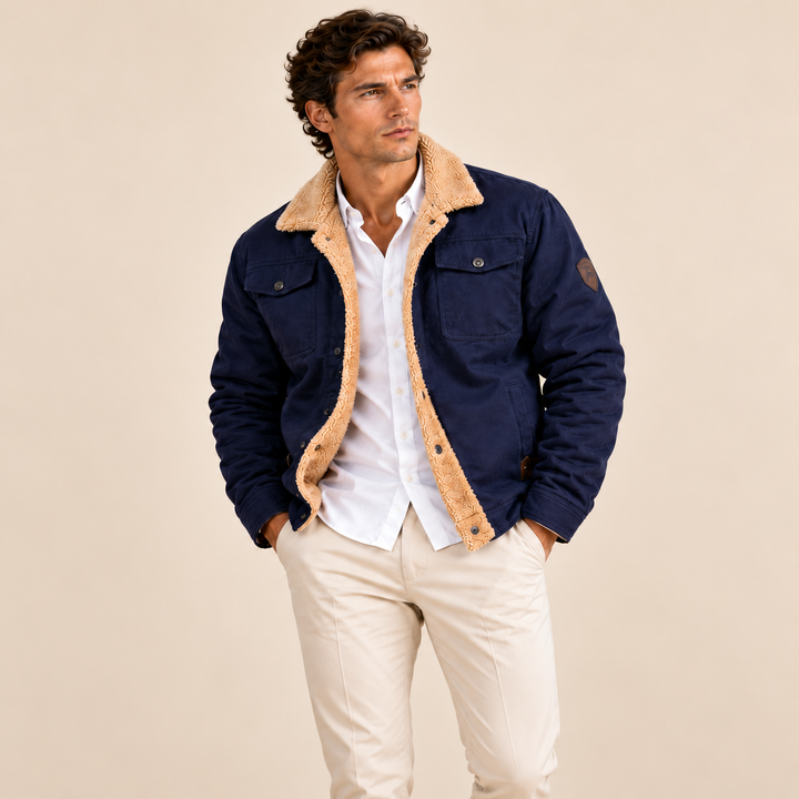 The York Warm Fleece Lined Winter Coat for Men