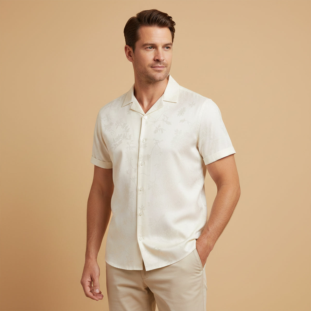 The Hawthorn Satin Shirt for Men