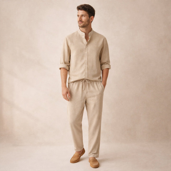 The Marble Arch  Men’s Summer Casual Set – Shirt & Pants