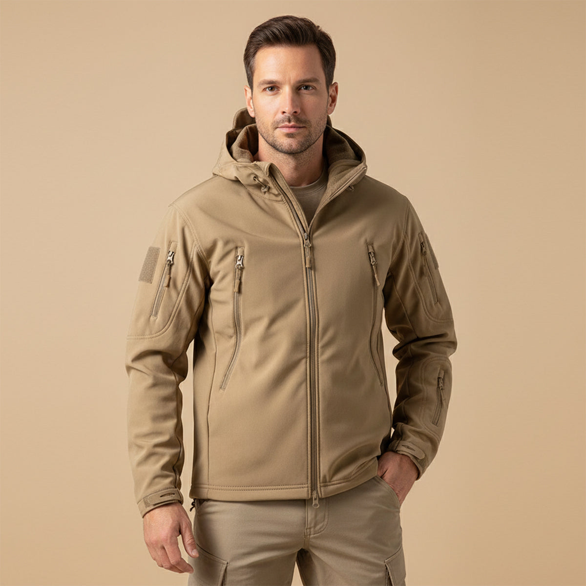 The Falkirk Men’s Waterproof Tactical Jacket with Hood