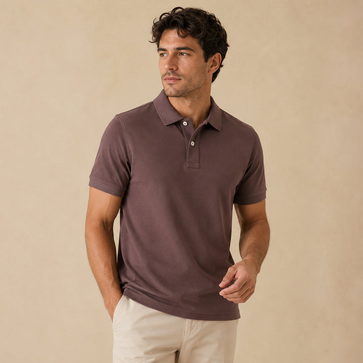 The Vicenza Men’s Classic Solid Casual Fit Polo Shirt