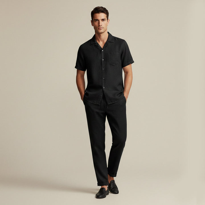 The Soho Men’s Lightweight Linen Beach Set – Shirt & Pants