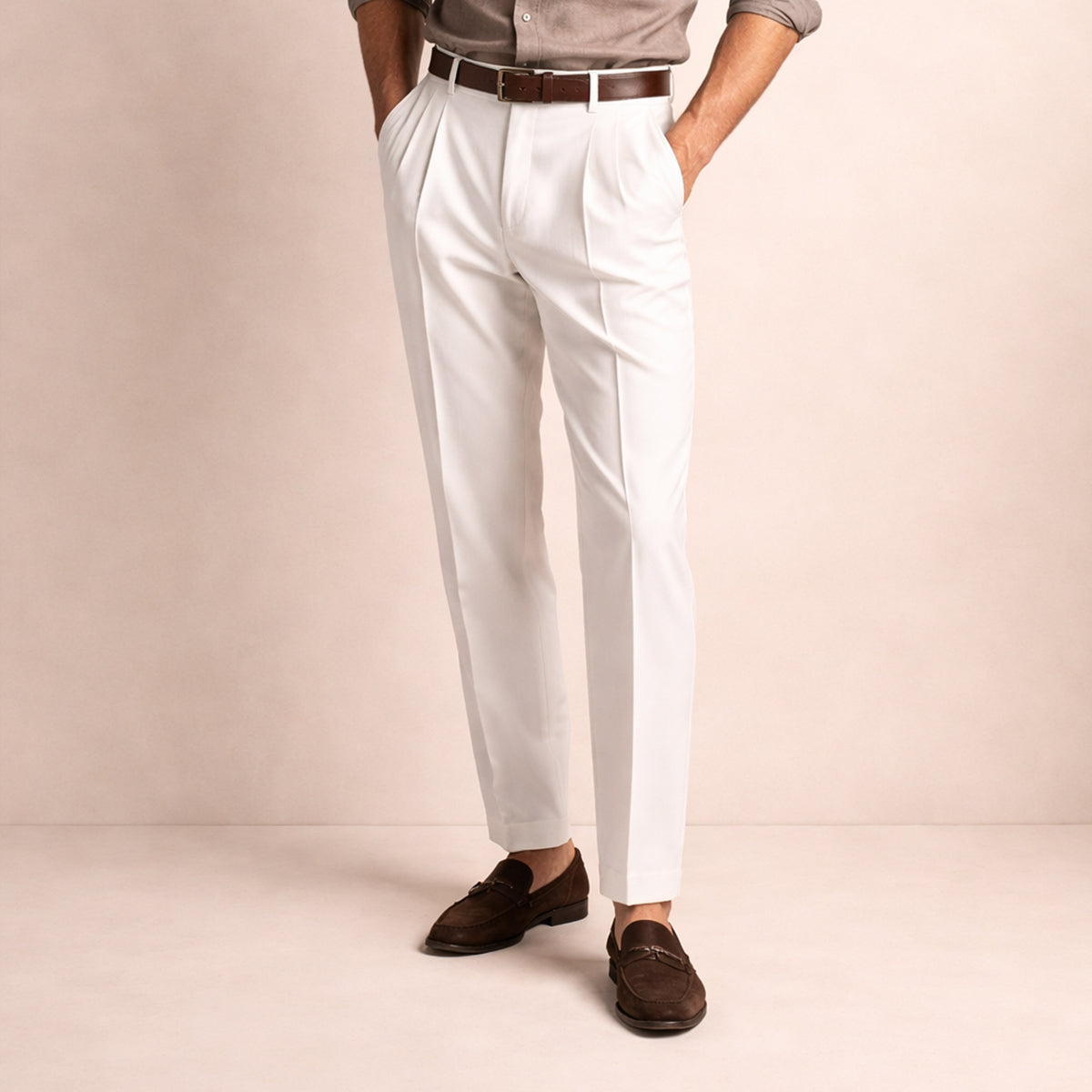 The Brighton Men’s Vintage Classic Tailored Pleated Pants