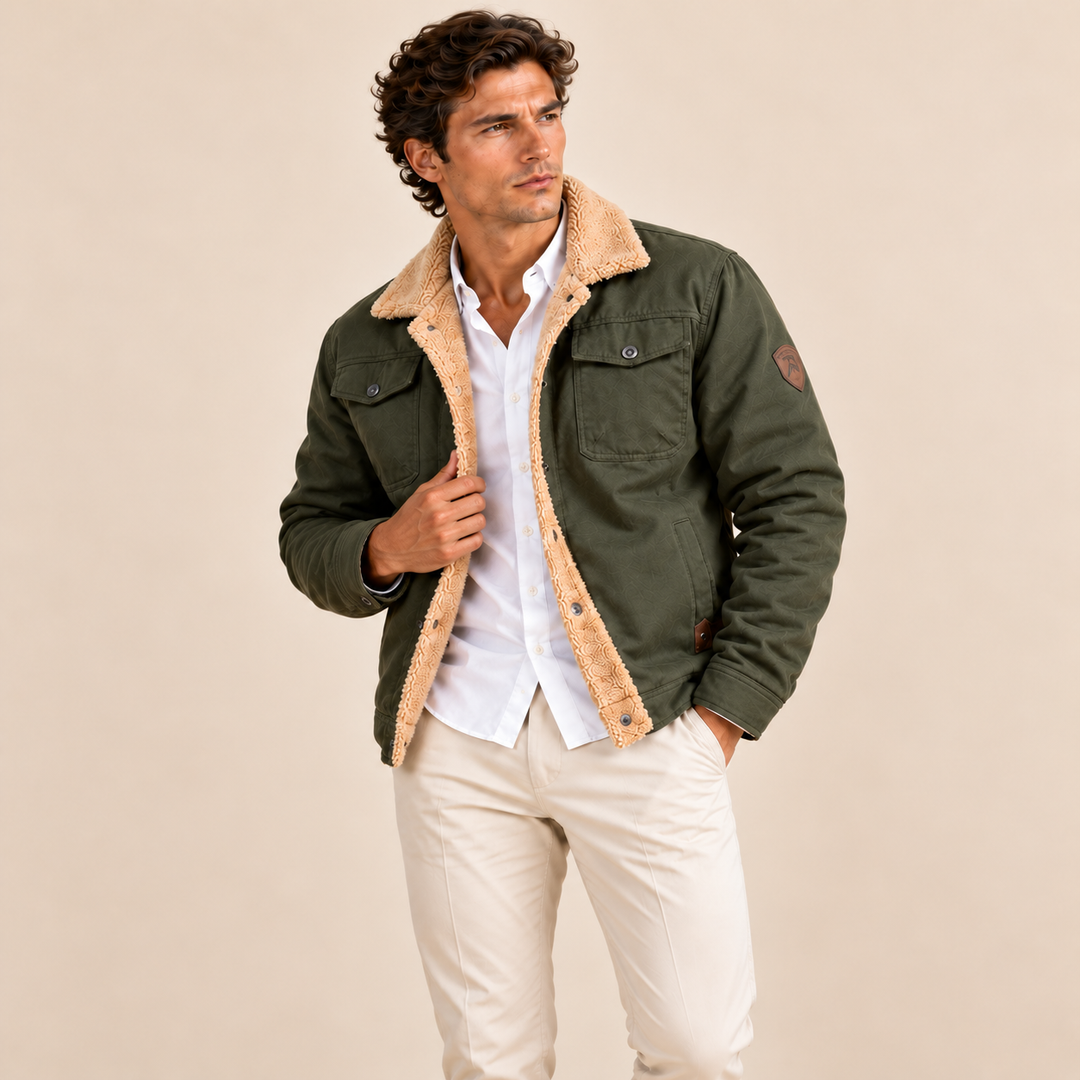 The York Warm Fleece Lined Winter Coat for Men