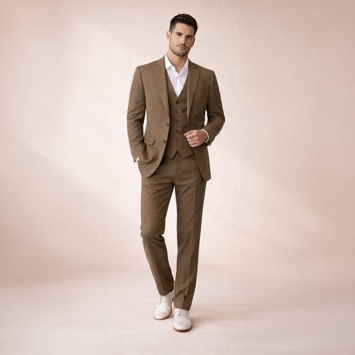 The Silverwood Men’s 3 Piece Slim Fit Suit – Elegant Blazer, Waistcoat & Pants Set