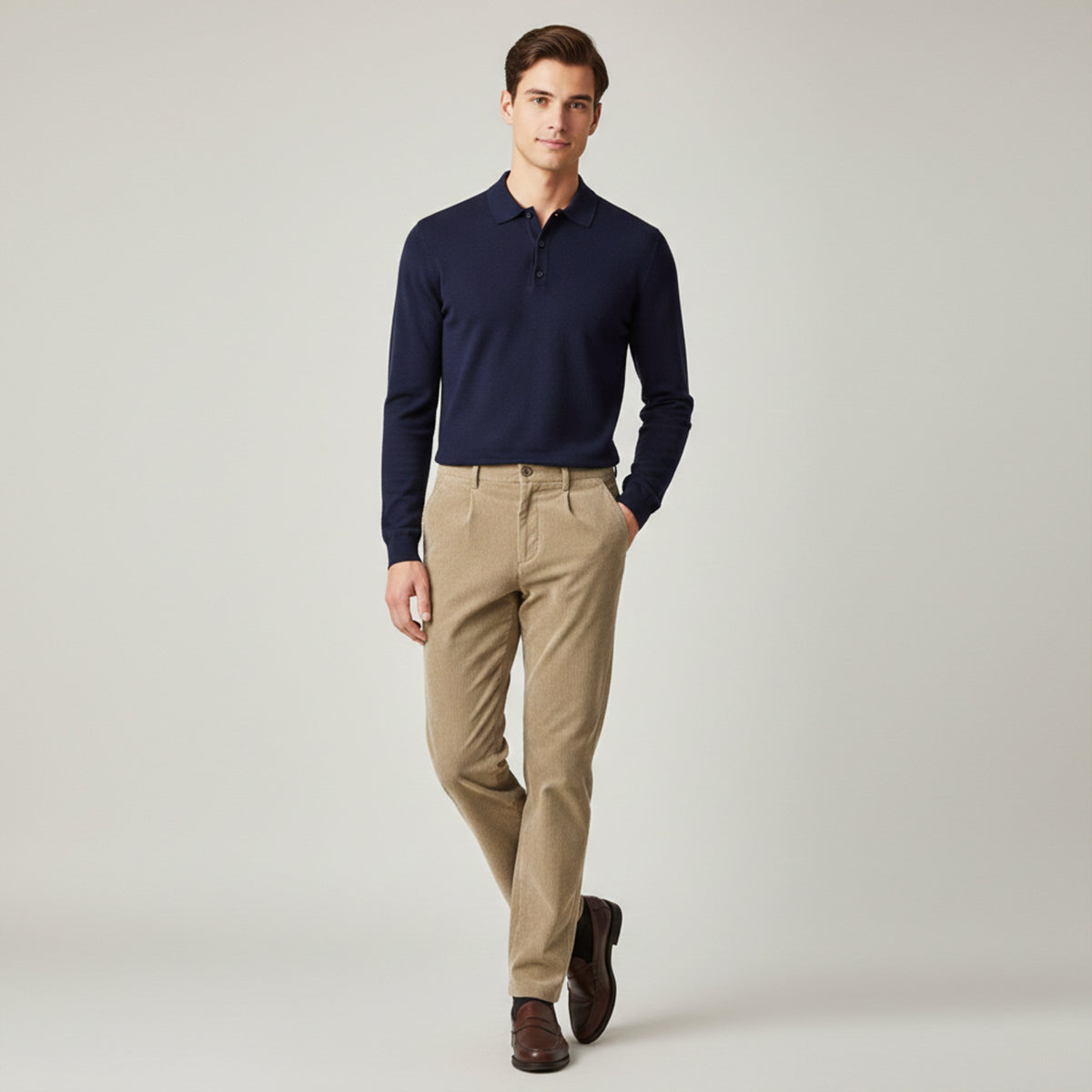 The Crestwood Lane Men’s Elastic Waist Corduroy Casual Pants