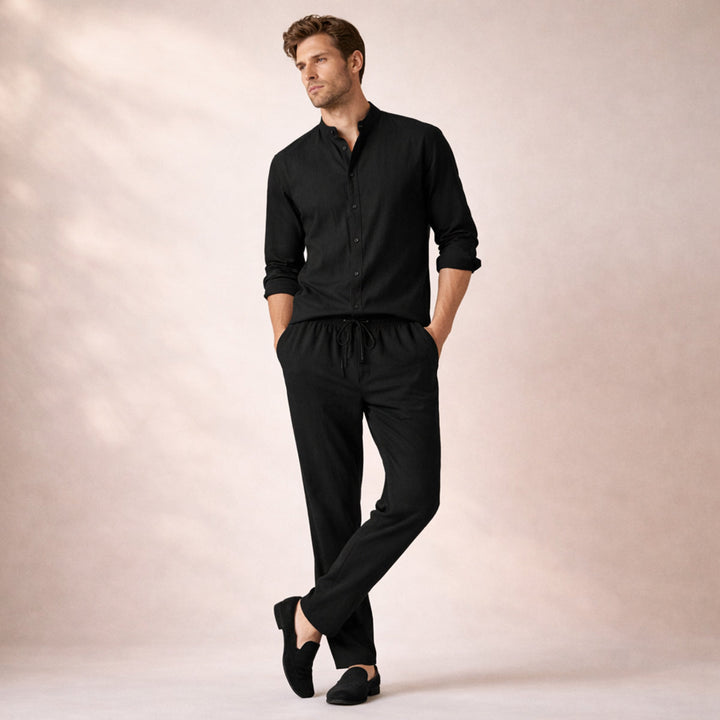 The Hampton  Men’s Summer Lightweight Set – Shirt & Pants
