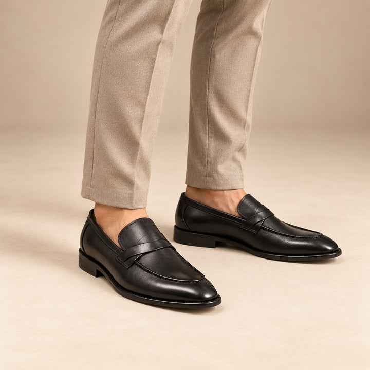 The Adriatic Men's Elegant Leather Penny Loafers