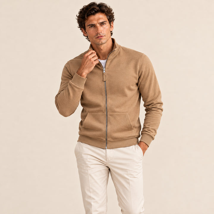 The Oxford Men’s Casual Lightweight Zip Up Jacket